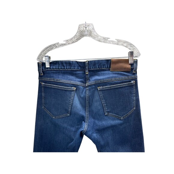 Mizzen + Main Jeans Women's Size 32 Blue Cotton Blend - Picture 5 of 7